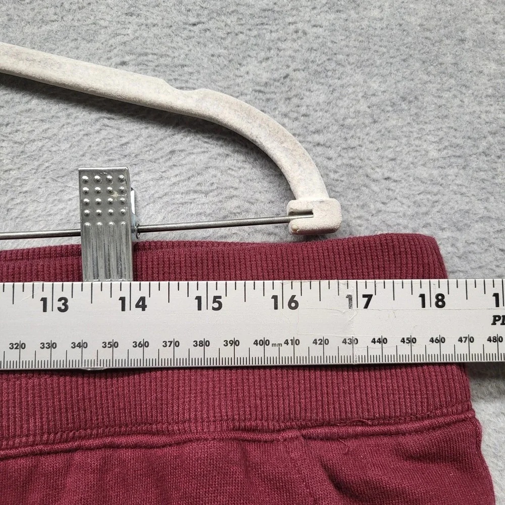 True Religion Men Activewear Pants L/G Burgundy Sweatpants Logo Joggers